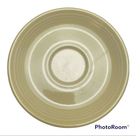 Homer Laughlin Fiesta Ware YELLOW Flat Tea Coffee Cup and Saucer Set Lot - Picture 5 of 11